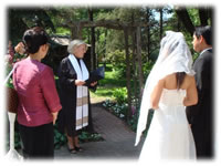 Rev. Pamela Covert Slater at a Marriage Ceremony in Bradford
